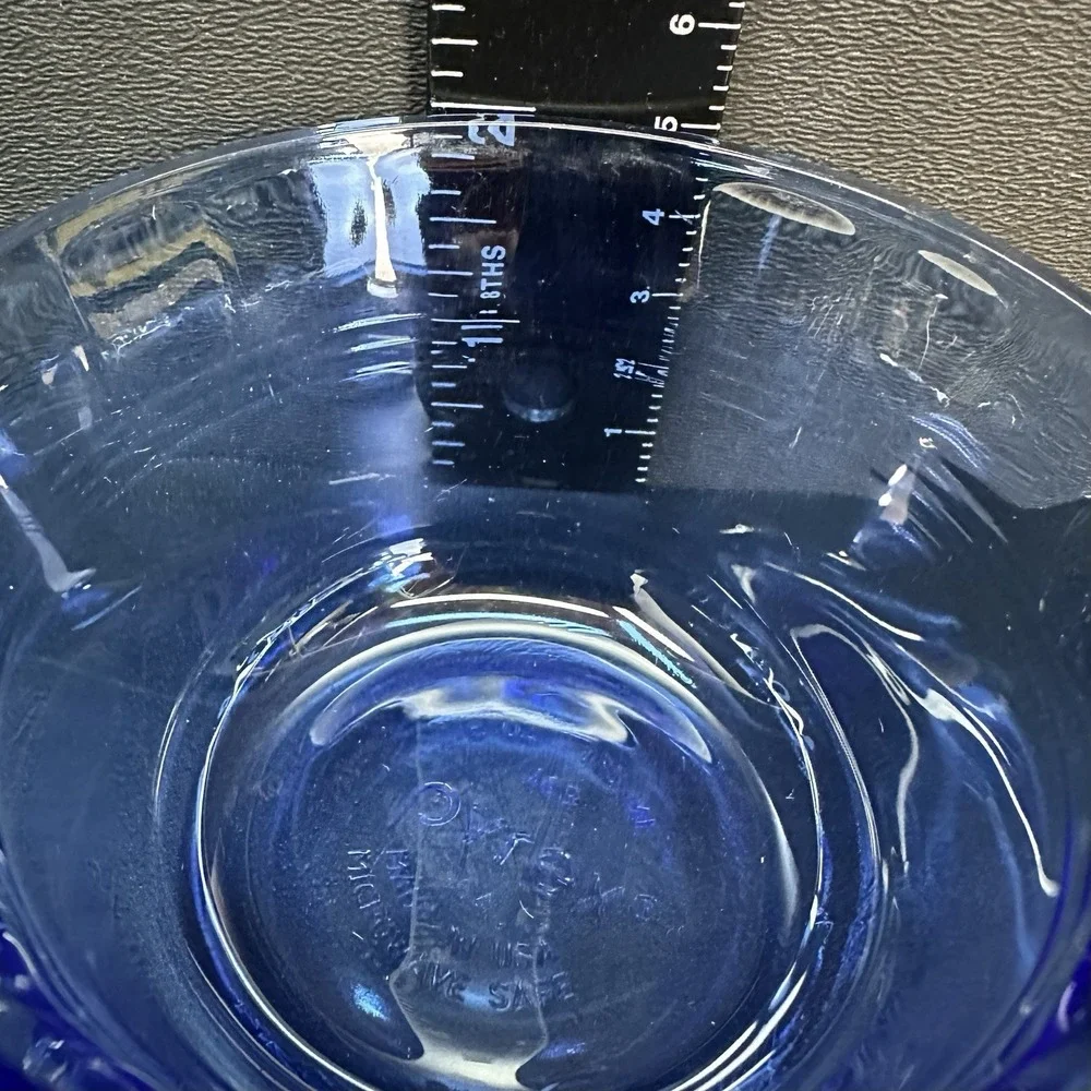 Pyrex Cobalt Blue Glass Custard Cup / Ramekin 6oz 175ml 463 Vintage, Set of 2